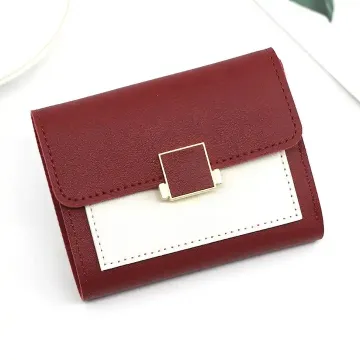 Patchwork Square Clutch Card Holder Short Wallet